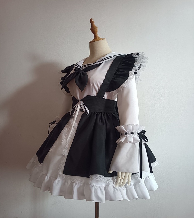 【24H時間限定特壳】韓国セーラーユニフォーム超萌えメイド服レディースコスプレコスチューム长袖メイド服 【24H時間限定特壳】韓国セーラーユニフォーム超萌えメイド服レディースコスプレコスチューム长袖メイド服