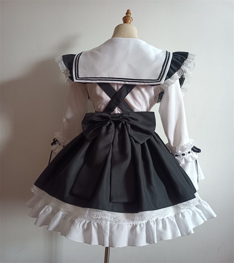 【24H時間限定特壳】韓国セーラーユニフォーム超萌えメイド服レディースコスプレコスチューム长袖メイド服 【24H時間限定特壳】韓国セーラーユニフォーム超萌えメイド服レディースコスプレコスチューム长袖メイド服