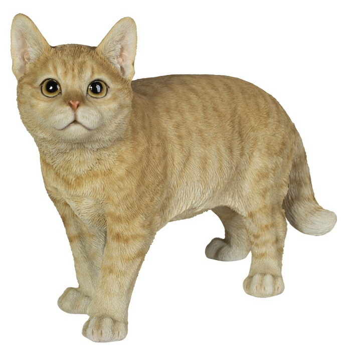 置物 歩くダークビスケットとら猫 大 ネコ 高さ23.5cm woobia ウービア 大きい かわいい おしゃれ ガーデン インテリア オブジェ 巨大 可愛い プレゼント 北欧 玄関 雑貨 動物 モダ