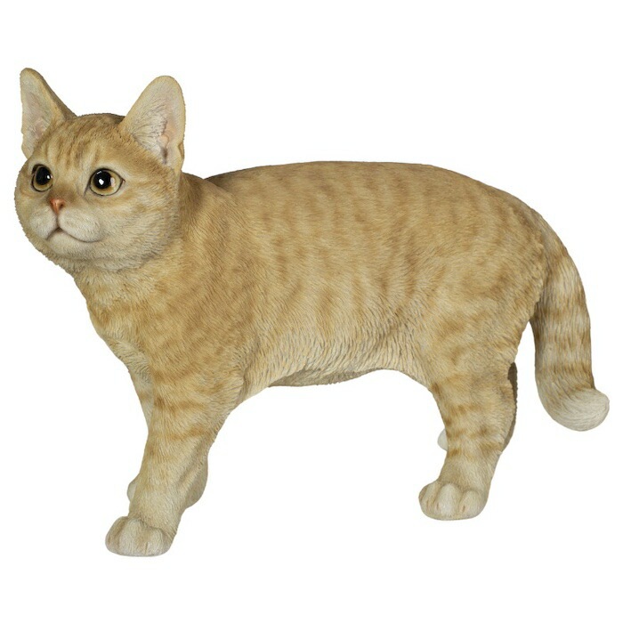 置物 歩くダークビスケットとら猫 大 ネコ 高さ23.5cm woobia ウービア 大きい かわいい おしゃれ ガーデン インテリア オブジェ 巨大 可愛い プレゼント 北欧 玄関 雑貨 動物 モダ