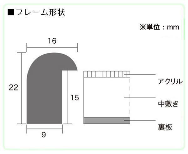 A.P.J. 木製フレーム D型フレーム 三々サイズ(454×606mm) ナチュラル・0021700597 A.P.J. 木製フレーム D型フレーム 三々サイズ(454×606mm) ナチュラル・0021700597