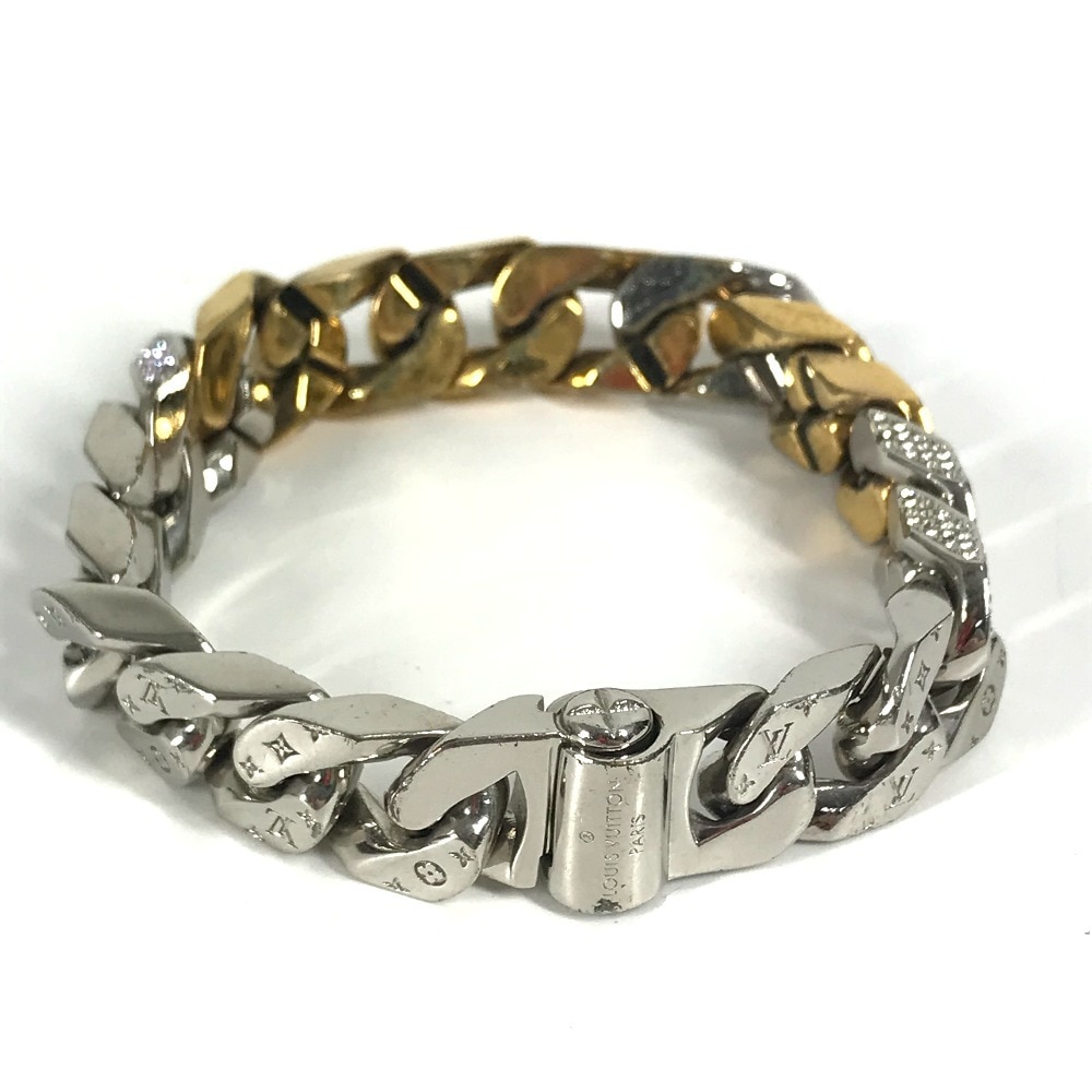 ブレスレット MP2635 ブラスレソーピーチェーン LVロゴ アクセサリー ラインストーン メタル シルバー ブレスレット MP2635 ブラスレソーピーチェーン LVロゴ アクセサリー ラインストーン メタル シルバー