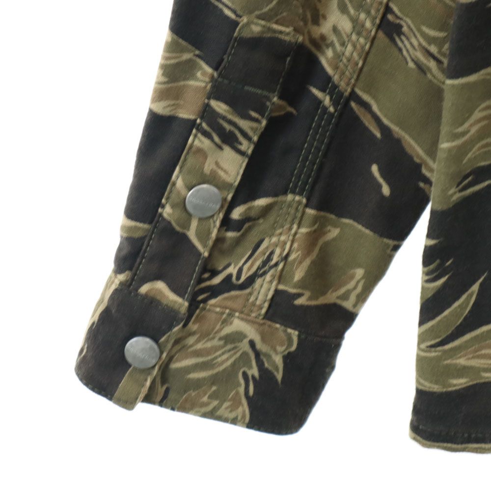 ササフラス 日本製 カモフラ柄 カバーオール S カーキ系 SASAFRAS ミリタリー メンズ ササフラス 日本製 カモフラ柄 カバーオール S カーキ系 SASAFRAS