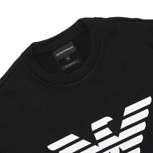 スウェット イーグルモチーフ ブラック メンズ EMPORIO ARMANI 8N1MR6 1JRIZ F008 スウェット イーグルモチーフ ブラック メンズ EMPORIO ARMANI 8N1MR6 1JRIZ F008
