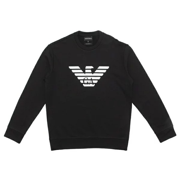 スウェット イーグルモチーフ ブラック メンズ EMPORIO ARMANI 8N1MR6 1JRIZ F008 スウェット イーグルモチーフ ブラック メンズ EMPORIO ARMANI 8N1MR6 1JRIZ F008