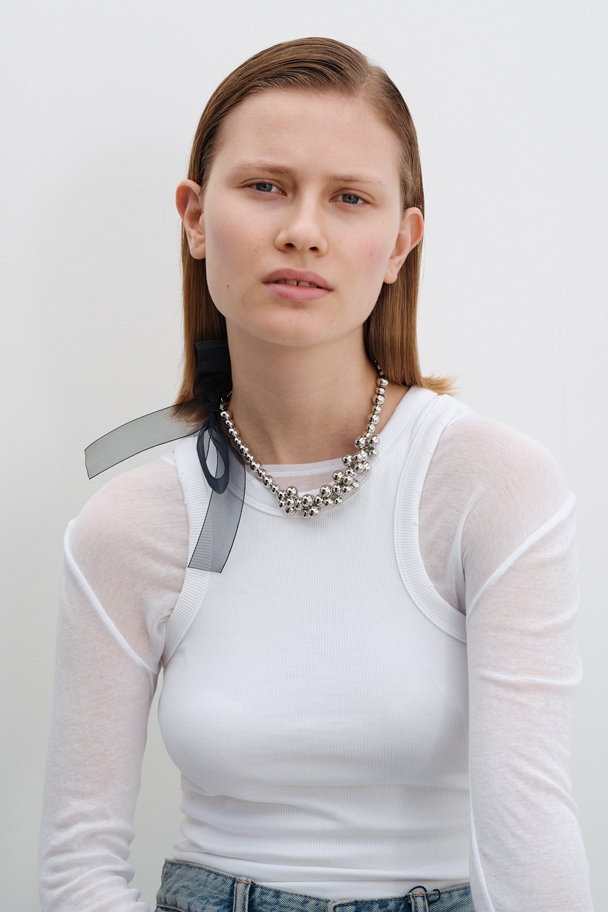 MONDAY EDITION BALL WITH RIBBON NECKLACE ネックレス