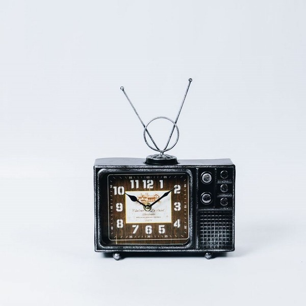 ds-2323422 telev... : 家具・インテリア : ヴィンテージモチーフクロック 新品在庫