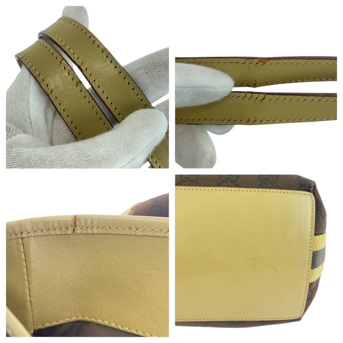 ブラウン マルチカラー シルバー金具 GGキャンバス/レザー 31243 トートバッグ ショルダーバッグ レディース 503904