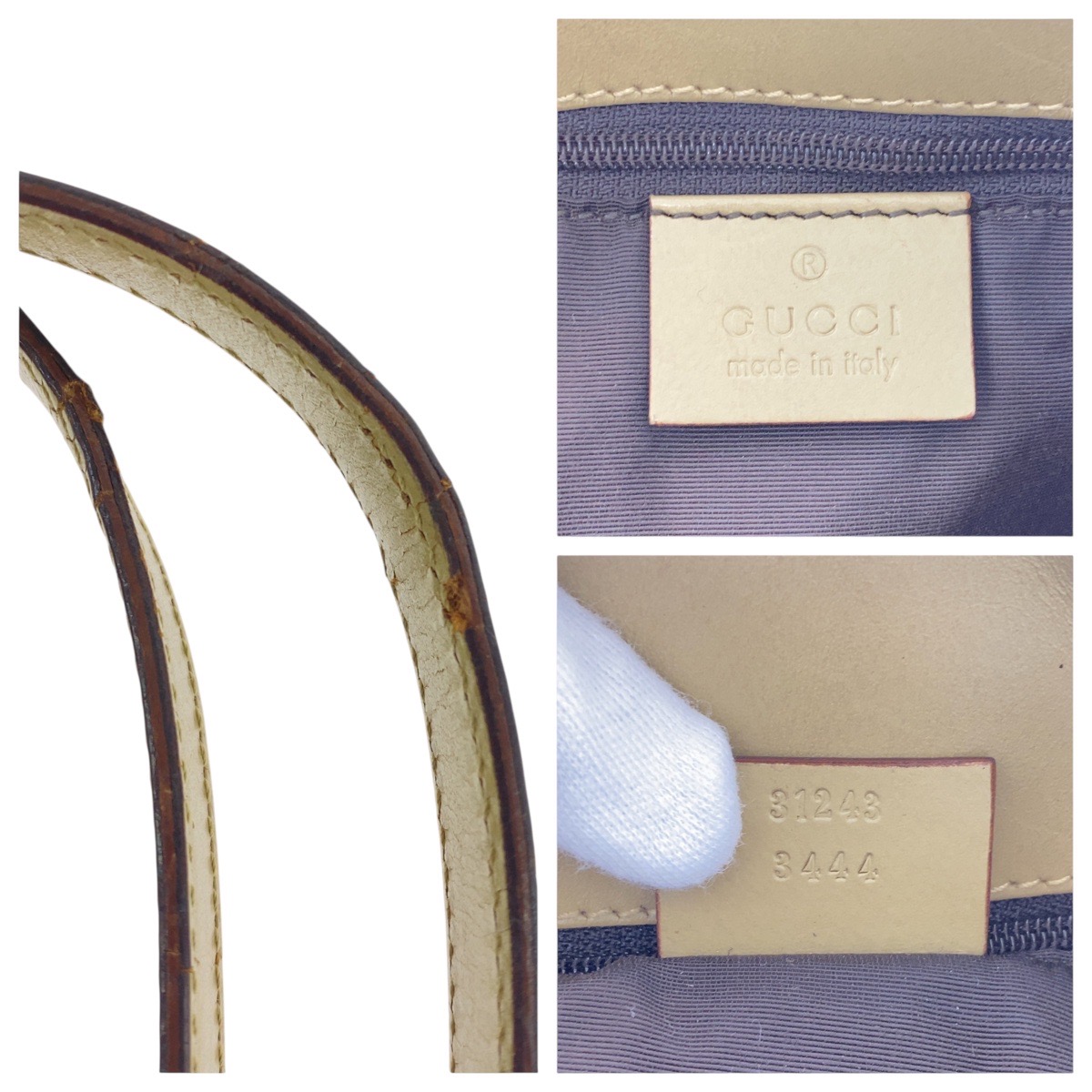 ブラウン マルチカラー シルバー金具 GGキャンバス/レザー 31243 トートバッグ ショルダーバッグ レディース 503904