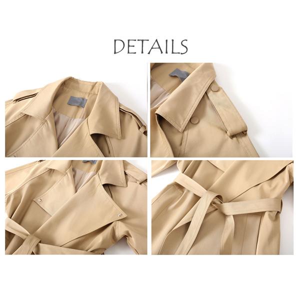 大人の魅力 トレンチコート ロングコート レディース アウター トレンチ スプリングコート ロングジャケット おしゃれ アウター ジャケット OL 通勤 着痩せ