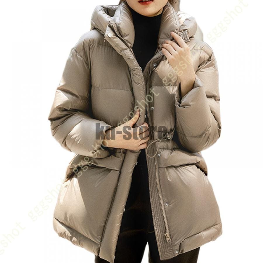 ダウンジャケット レディース ロング丈 コットンコート レディースダウン 春秋冬 超ロングダウンコート 大きいサイズ 厚手 ロング丈 シームレス 美シルエット