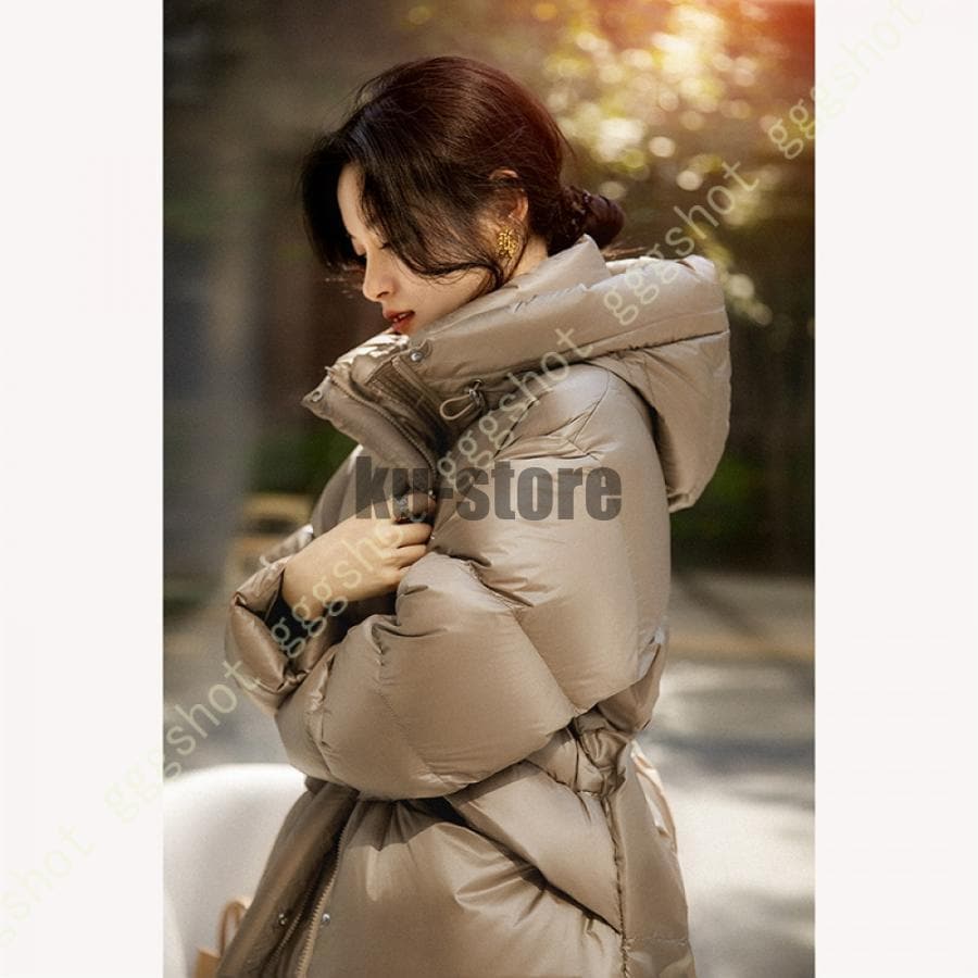 ダウンジャケット レディース ロング丈 コットンコート レディースダウン 春秋冬 超ロングダウンコート 大きいサイズ 厚手 ロング丈 シームレス 美シルエット