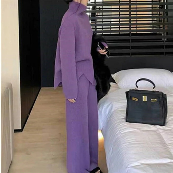 セットアップ 秋冬 レディース パンツ きれいめ ニット 2点セット セーター パンツ ワイドパンツ 上下セット パンツスーツ パンツセット スーツ 重ね着 トップス 暖か 防寒 長袖 ズボン体型カバ セットアップ 秋冬 レディース パンツ きれいめ ニット 2点セット セーター パンツ ワイドパンツ 上下セット パンツスーツ パンツセット スーツ 重ね着 トップス 暖か 防寒 長袖 ズボン体型カバ