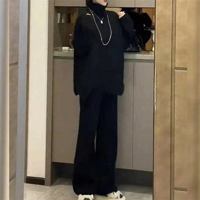 セットアップ 秋冬 レディース パンツ きれいめ ニット 2点セット セーター パンツ ワイドパンツ 上下セット パンツスーツ パンツセット スーツ 重ね着 トップス 暖か 防寒 長袖 ズボン体型カバ セットアップ 秋冬 レディース パンツ きれいめ ニット 2点セット セーター パンツ ワイドパンツ 上下セット パンツスーツ パンツセット スーツ 重ね着 トップス 暖か 防寒 長袖 ズボン体型カバ
