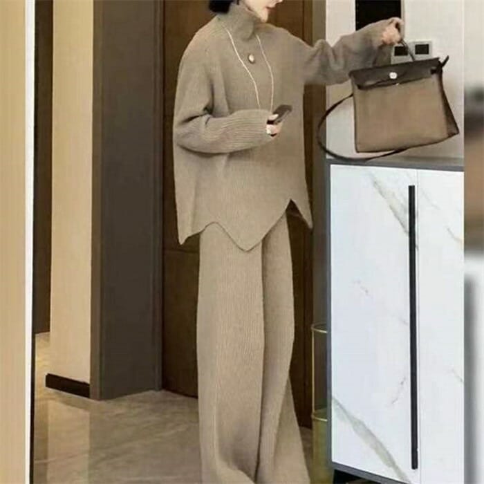 セットアップ 秋冬 レディース パンツ きれいめ ニット 2点セット セーター パンツ ワイドパンツ 上下セット パンツスーツ パンツセット スーツ 重ね着 トップス 暖か 防寒 長袖 ズボン体型カバ セットアップ 秋冬 レディース パンツ きれいめ ニット 2点セット セーター パンツ ワイドパンツ 上下セット パンツスーツ パンツセット スーツ 重ね着 トップス 暖か 防寒 長袖 ズボン体型カバ