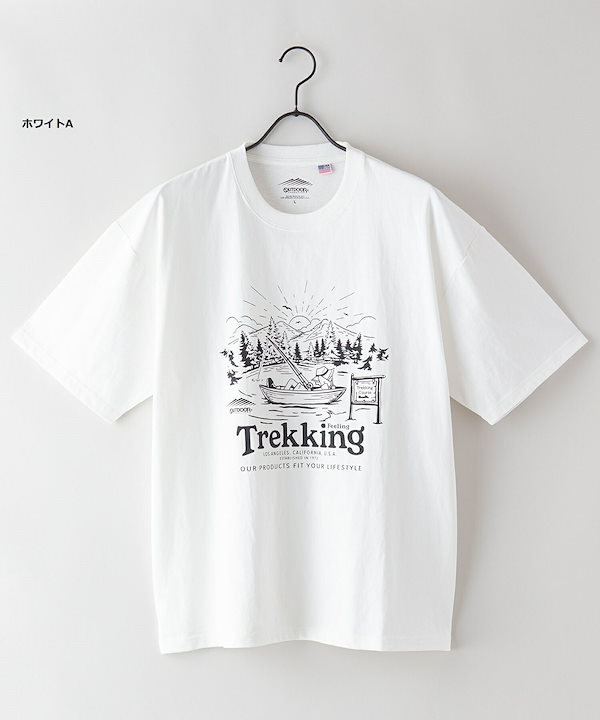 Qoo10] アウトドアプロダクツ USA コットン プリント Tシャツ 半