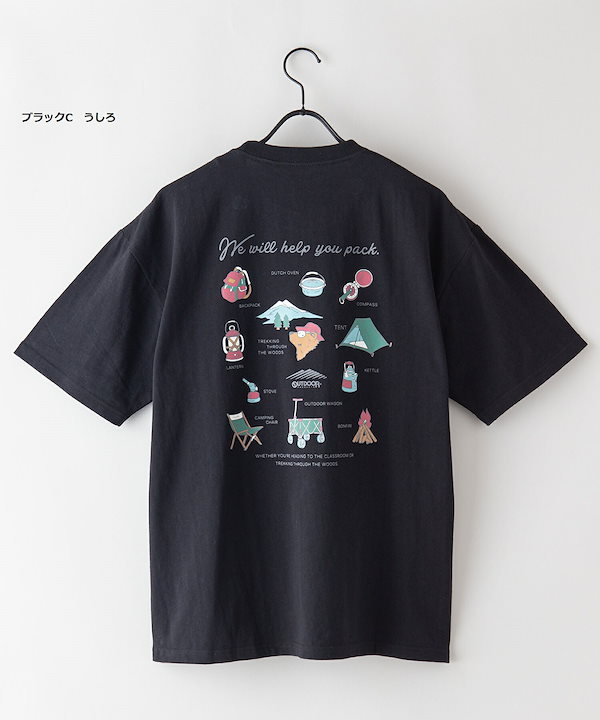 Qoo10] アウトドアプロダクツ USA コットン プリント Tシャツ 半