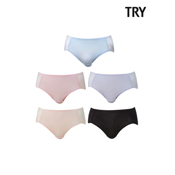 [トライ] 女性用ヴェラ軽量ノーラインショーツ 5パック J26