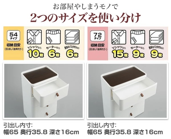 チェスト 幅72.5 ロイヤルドロア― 5段 RD-725WH/DBR アースホワイト