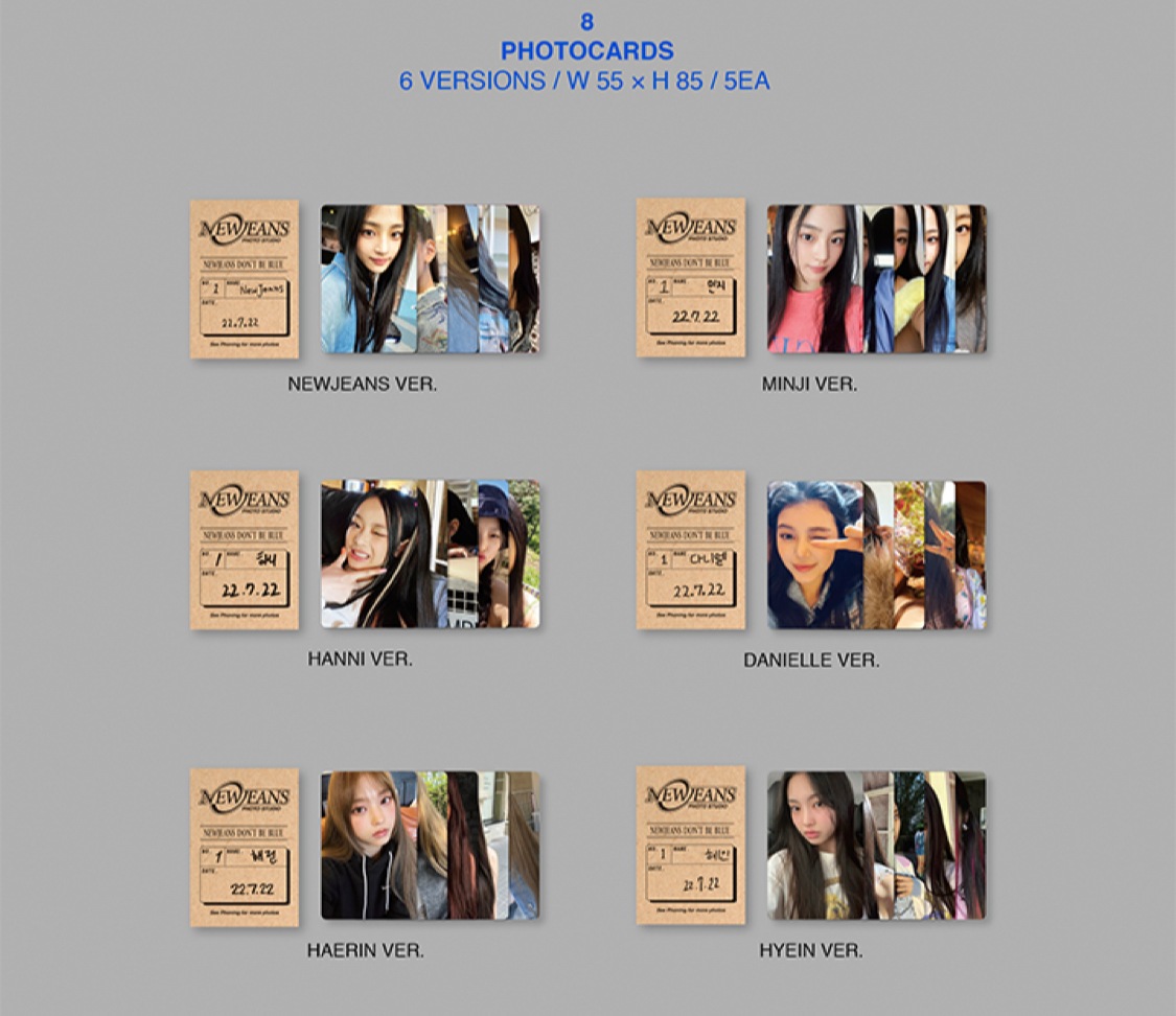 NewJeans 1st EP Bluebook Ver. MINJI(ミンジ) HANNI(ハニ) HYEIN