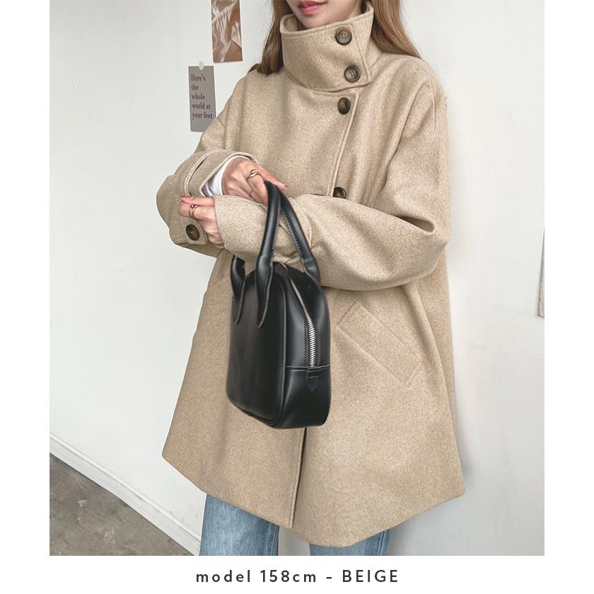 アウター ステンカラー ミドル コート レディース ミドルコート 袖ベルト オフィスカジュアル カジュアル / スタンドカラーミドルコート アウター ステンカラー ミドル コート レディース ミドルコート 袖ベルト オフィスカジュアル カジュアル / スタンドカラーミドルコート