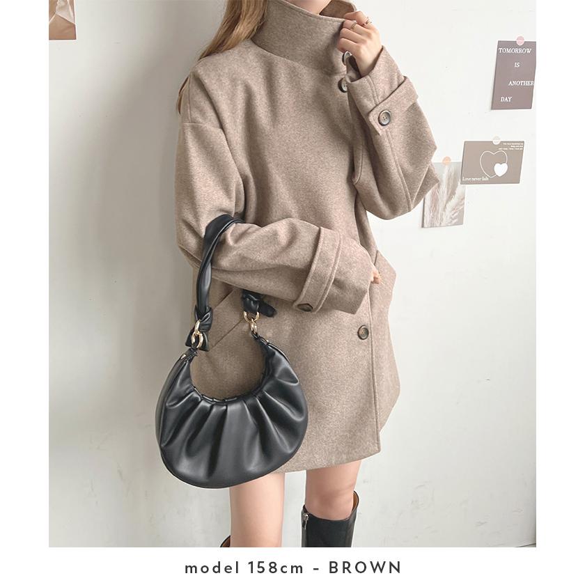 アウター ステンカラー ミドル コート レディース ミドルコート 袖ベルト オフィスカジュアル カジュアル / スタンドカラーミドルコート アウター ステンカラー ミドル コート レディース ミドルコート 袖ベルト オフィスカジュアル カジュアル / スタンドカラーミドルコート