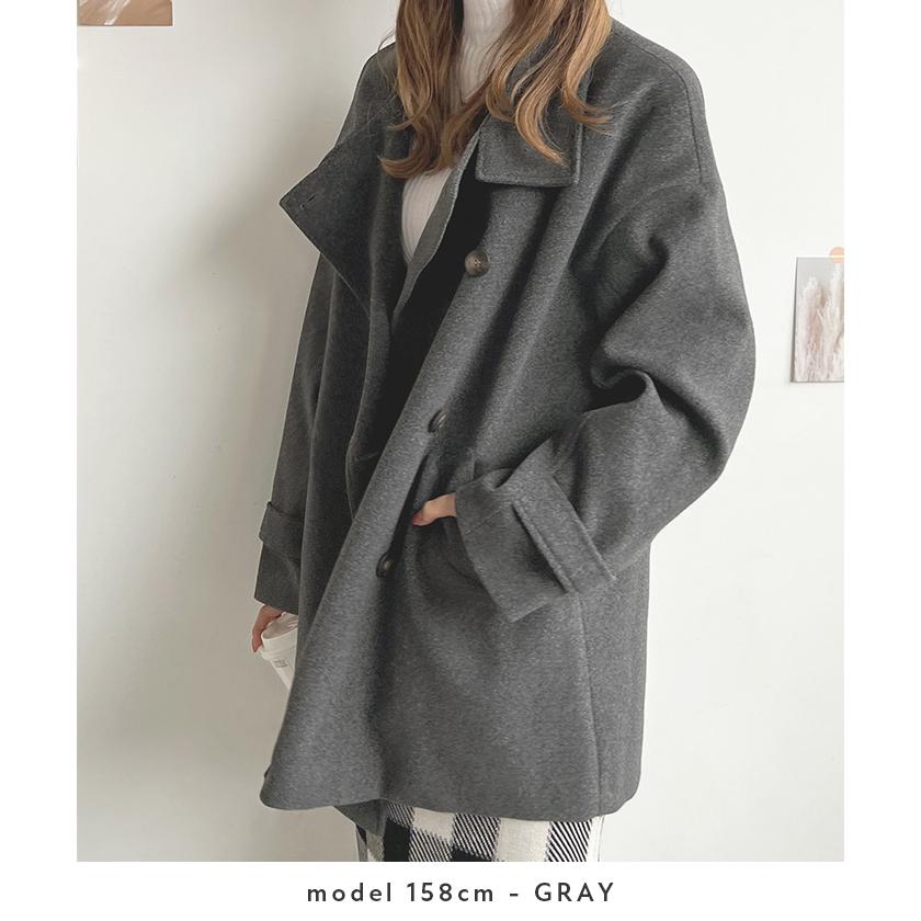 アウター ステンカラー ミドル コート レディース ミドルコート 袖ベルト オフィスカジュアル カジュアル / スタンドカラーミドルコート アウター ステンカラー ミドル コート レディース ミドルコート 袖ベルト オフィスカジュアル カジュアル / スタンドカラーミドルコート