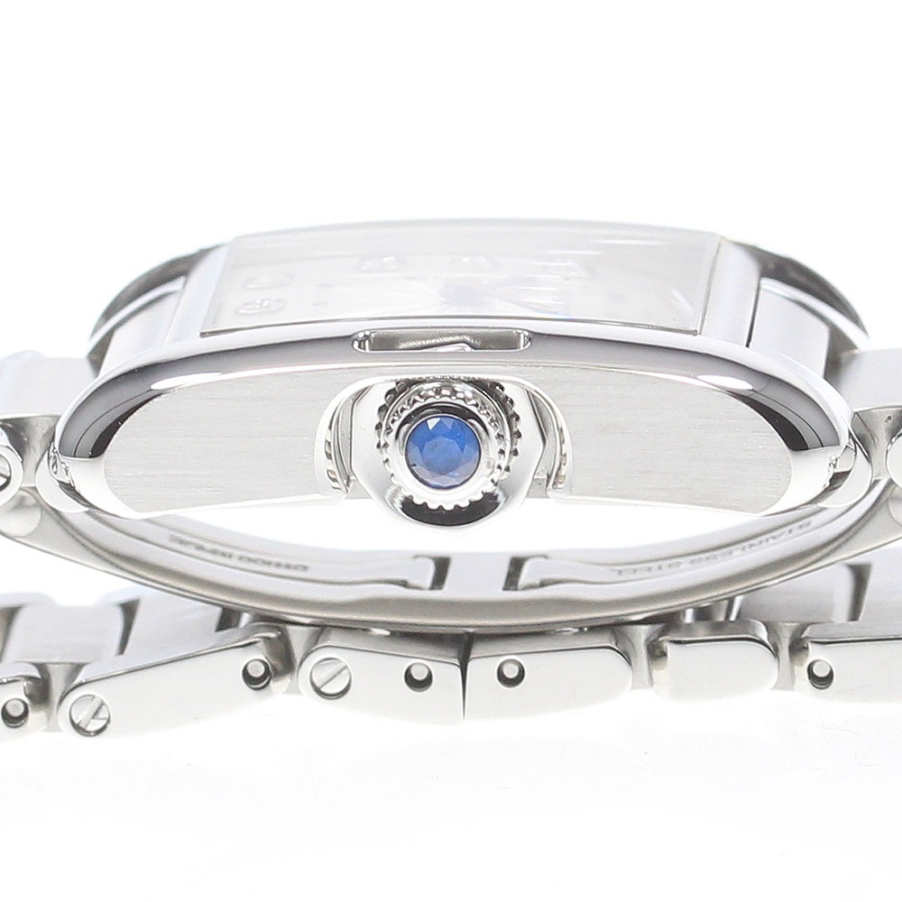 カルティエ CARTIER W4TA0003 タンクアングレーズ 11Pダイヤ クォーツ レディース 良品 _862633【中古】