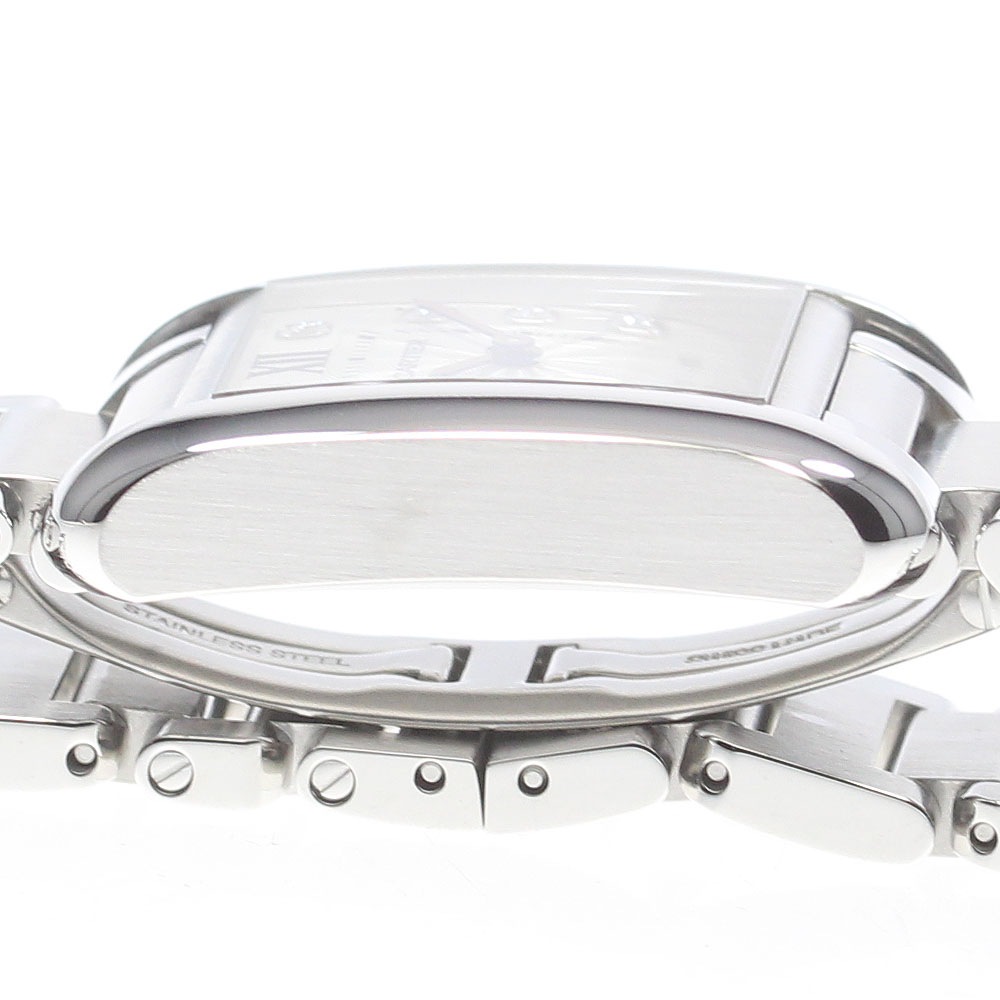 カルティエ CARTIER W4TA0003 タンクアングレーズ 11Pダイヤ クォーツ レディース 良品 _862633【中古】