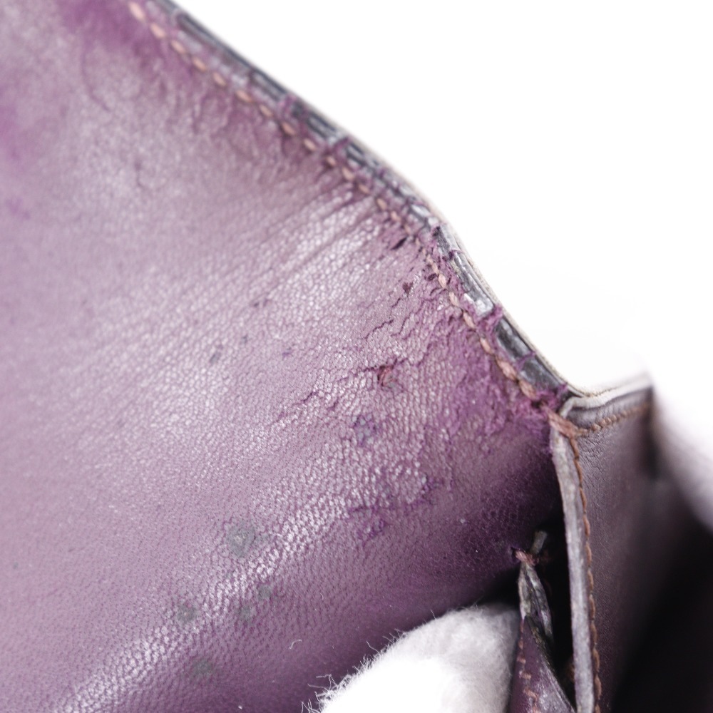 ファコ ヴィンテージ クラッチバッグ ボックスカーフ ボルドー I レディース 中古品 ファコ ヴィンテージ クラッチバッグ ボックスカーフ ボルドー I レディース 中古品