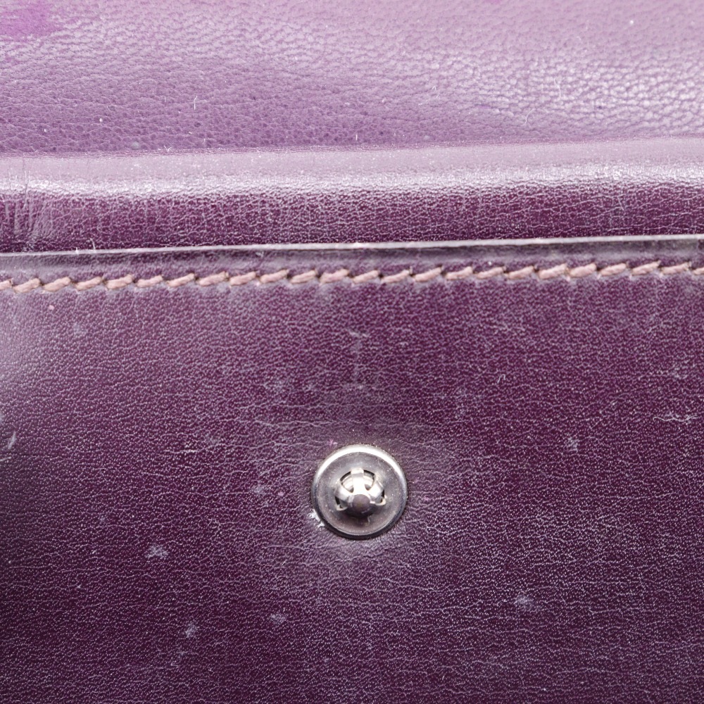 ファコ ヴィンテージ クラッチバッグ ボックスカーフ ボルドー I レディース 中古品 ファコ ヴィンテージ クラッチバッグ ボックスカーフ ボルドー I レディース 中古品