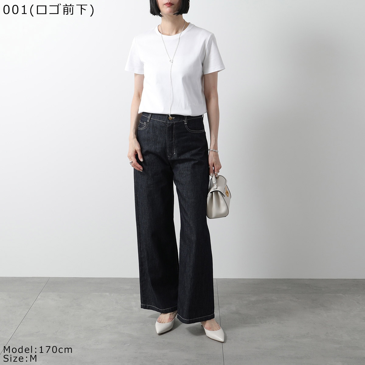 MAX MARA マックスマーラ Tシャツ NERINA ネリナ レディース 半袖 カットソー コットン クルーネック ロゴ 刺繍 カラー2色