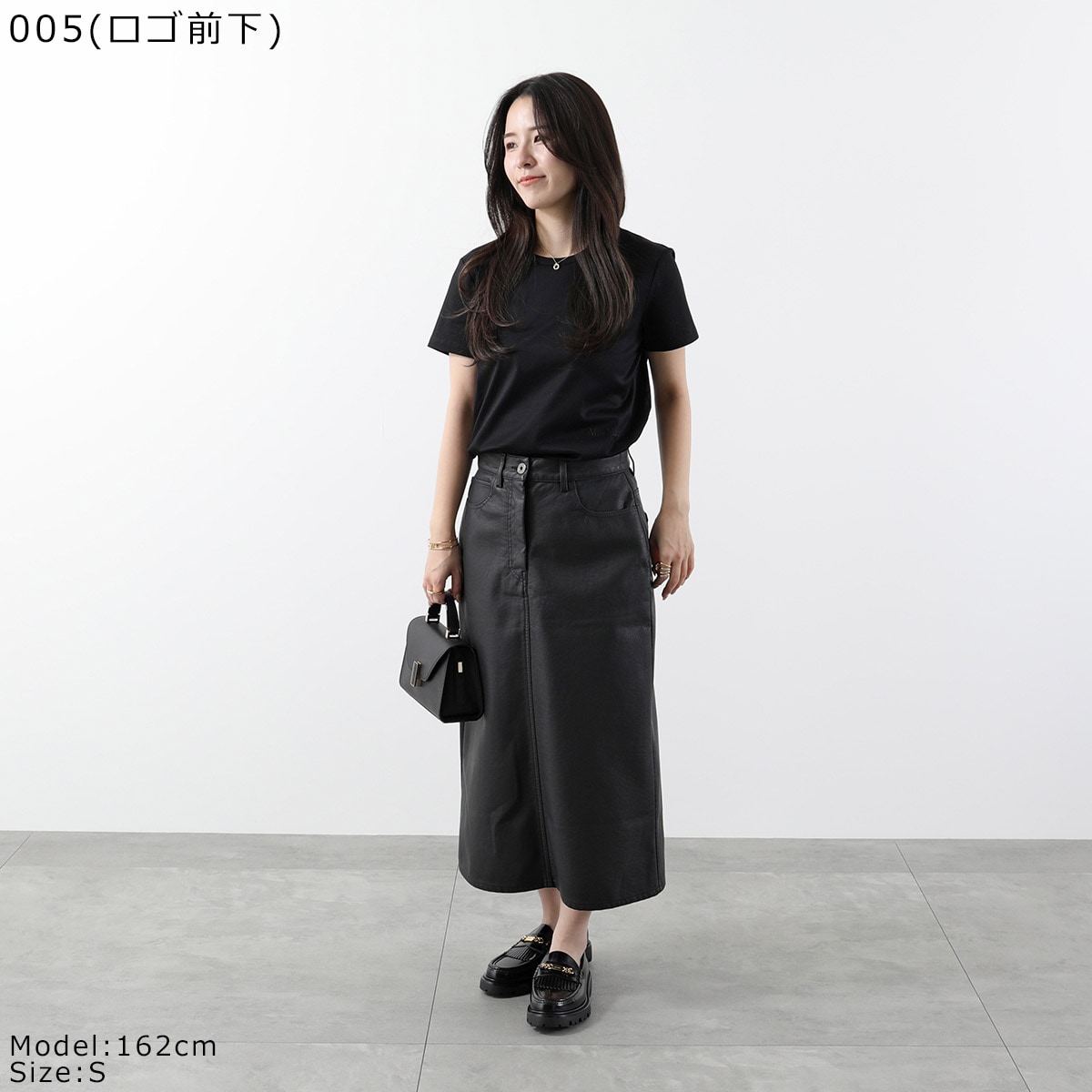 MAX MARA マックスマーラ Tシャツ NERINA ネリナ レディース 半袖 カットソー コットン クルーネック ロゴ 刺繍 カラー2色