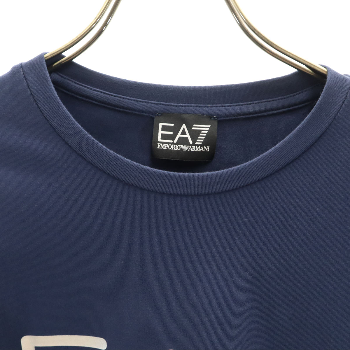 長袖 Tシャツ M ブルー ストレッチ メンズ 古着 長袖 Tシャツ M ブルー ストレッチ メンズ 古着