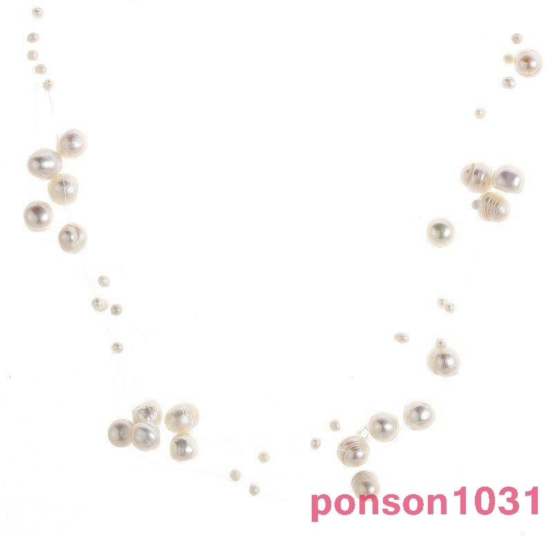 ロングネックレスレディースアクセサリーウェディングパーティー結婚式二次会謝恩会卒業式入学式お呼ばれ真珠他と被らない/[]