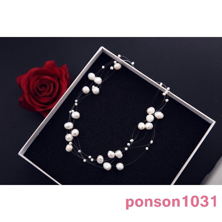 ロングネックレスレディースアクセサリーウェディングパーティー結婚式二次会謝恩会卒業式入学式お呼ばれ真珠他と被らない/[]