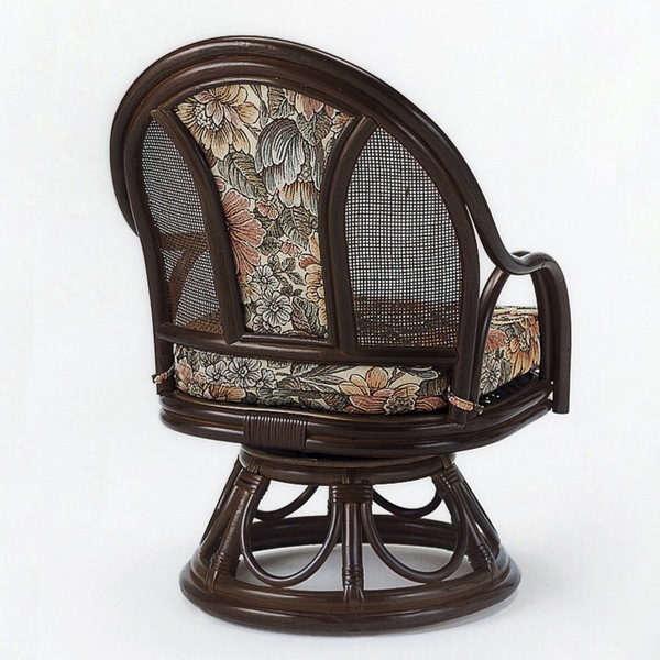 ラウンドチェア ラタン 座椅子 クッション付 籐家具 座面高35cm 椅子 イス アジアン ラウンドチェア ラタン 座椅子 クッション付 籐家具 座面高35cm 椅子 イス アジアン