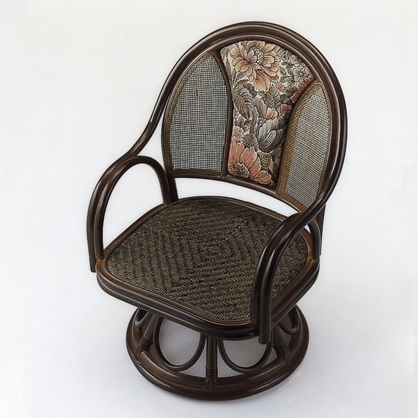 ラウンドチェア ラタン 座椅子 クッション付 籐家具 座面高35cm 椅子 イス アジアン ラウンドチェア ラタン 座椅子 クッション付 籐家具 座面高35cm 椅子 イス アジアン