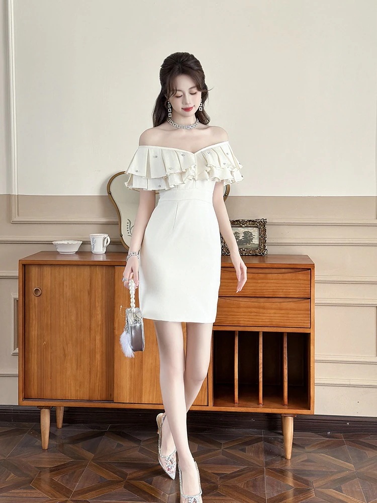 JY.上品 2024夏新品 フリル 2WAY ショートワンピース オフショルダー 誕生日 ドレス パーティー キャバ 大人 同窓会 披露宴 卒業式 結婚式 演奏会 ウェディング 二次会 メガ割 JY.上品 2024夏新品 フリル 2WAY ショートワンピース オフショルダー 誕生日 ドレス パーティー キャバ 大人 同窓会 披露宴 卒業式 結婚式 演奏会 ウェディング 二次会 メガ割
