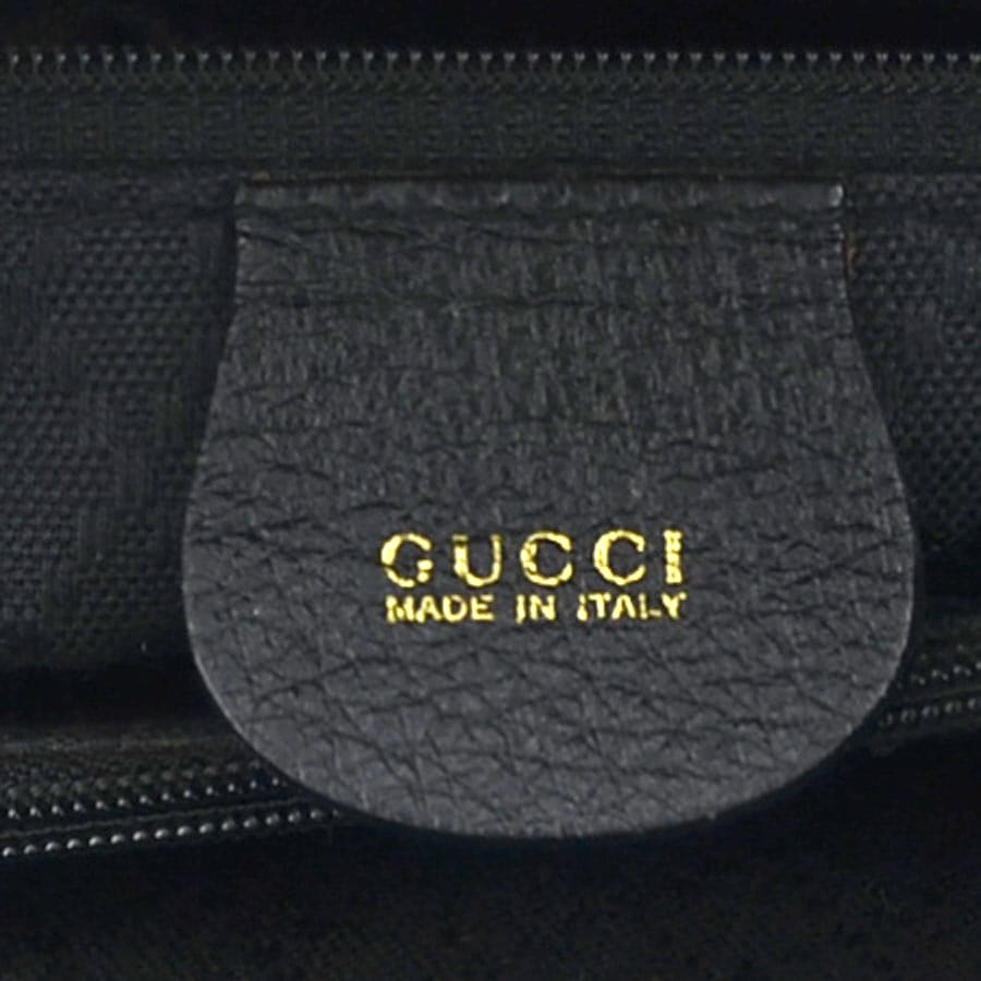 グッチ GUCCI ハンドバッグ バンブー スエード ブラック レディース e59214a