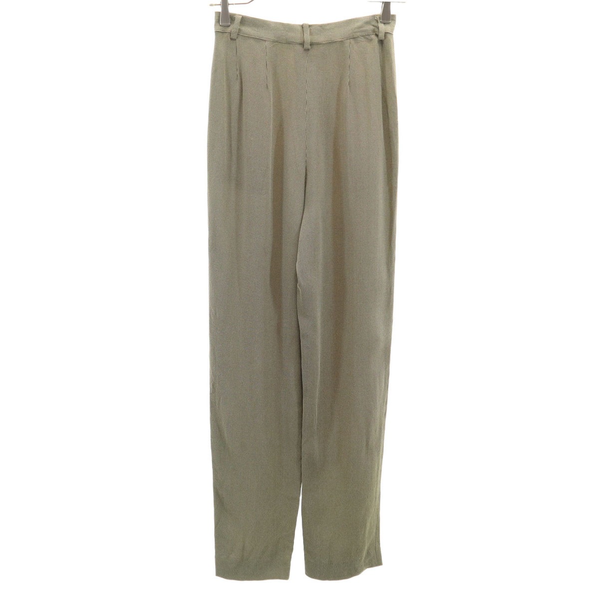 90s イタリア製 オールド 格子柄 スラックスパンツ 38 ブラック タック レディース 古着 90s イタリア製 オールド 格子柄 スラックスパンツ 38 ブラック タック レディース 古着