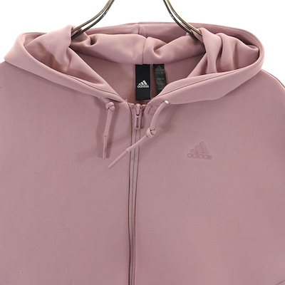 Qoo10] adidas ジップパーカー L ピンク系 レディース