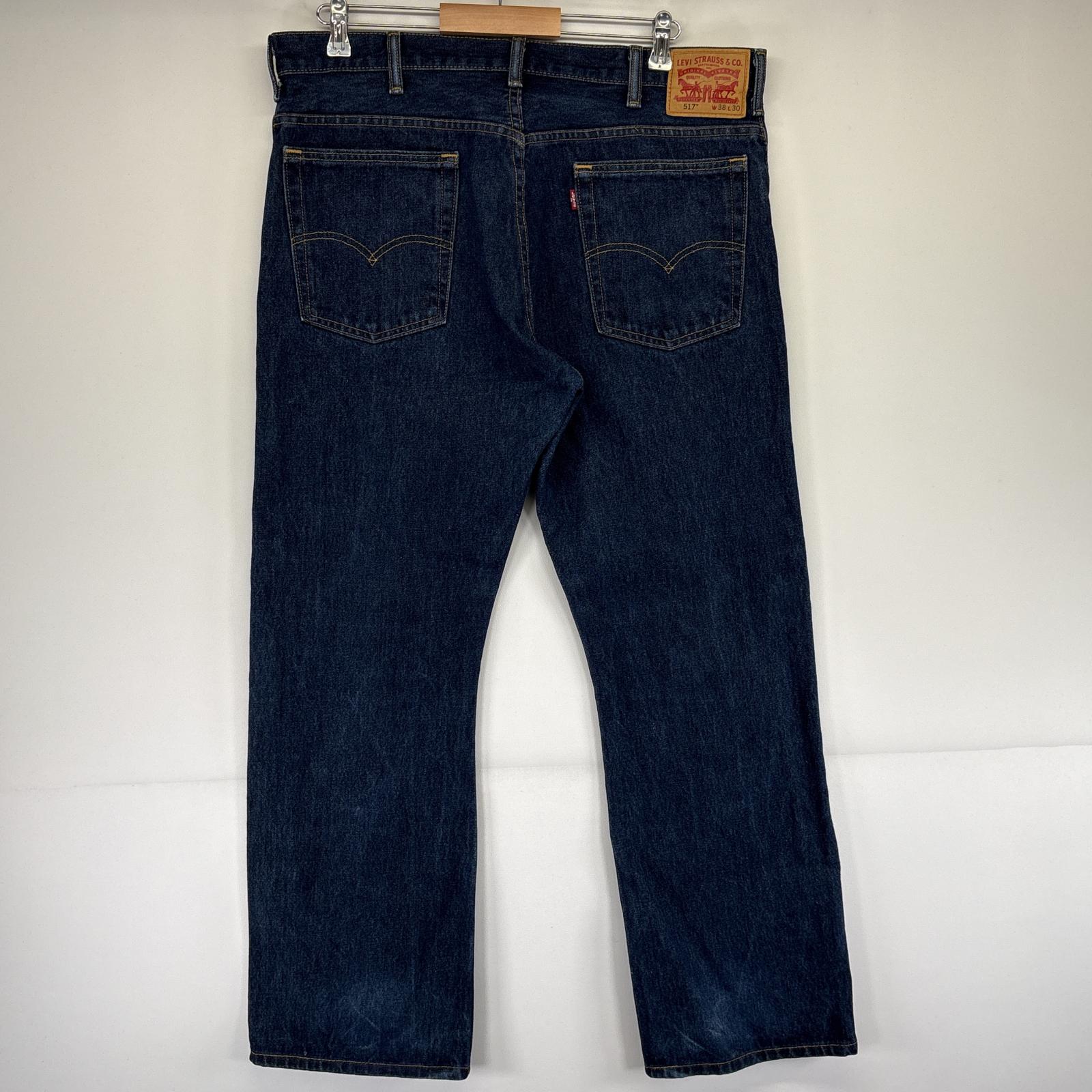 古着 デニムパンツ 517 ブーツカット ジーンズ ジーパン 5ポケット 長ズボン 大きいサイズ w38 L30 ブルー メンズ 古着 デニムパンツ 517 ブーツカット ジーンズ ジーパン 5ポケット 長ズボン 大きいサイズ w38 L30 ブルー メンズ