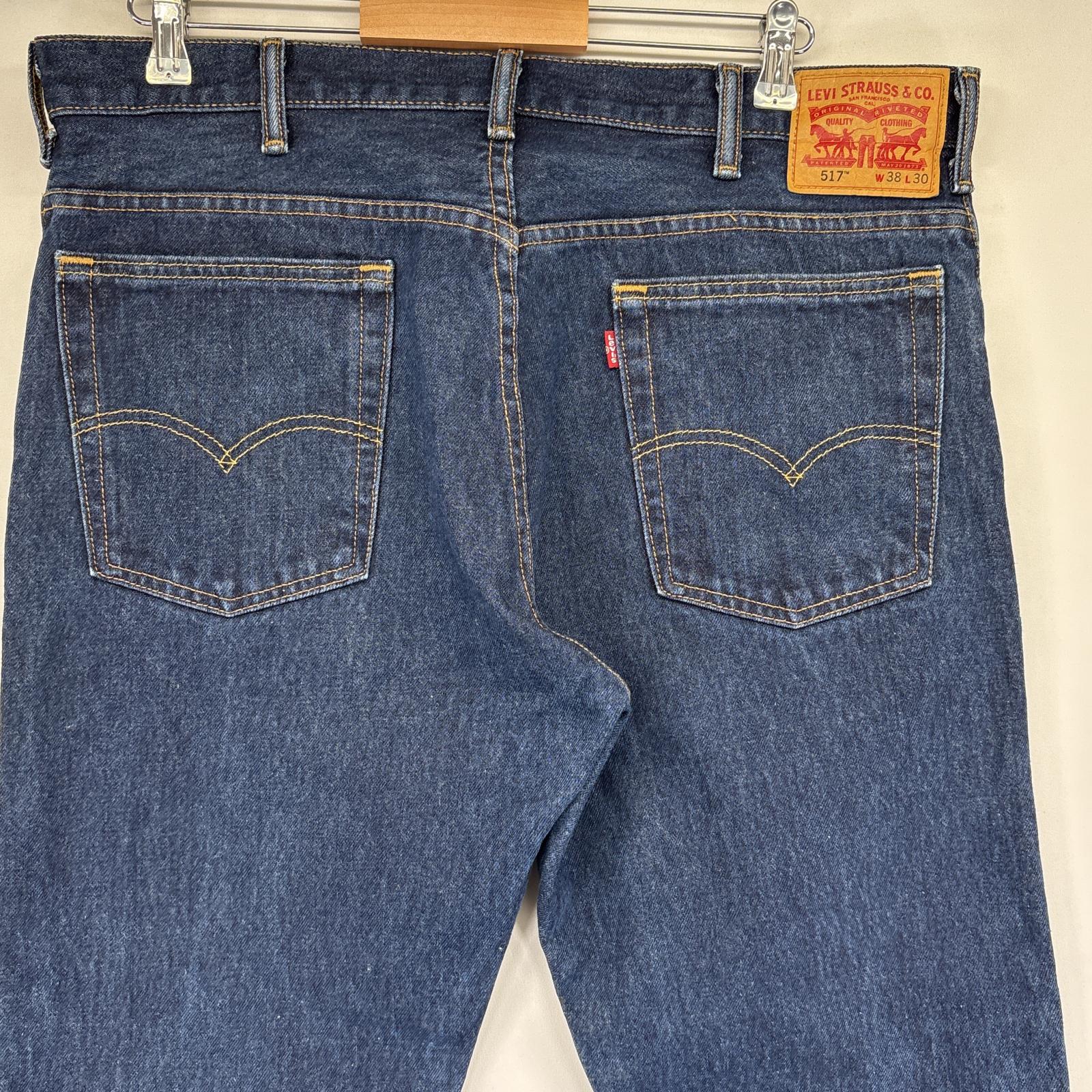 古着 デニムパンツ 517 ブーツカット ジーンズ ジーパン 5ポケット 長ズボン 大きいサイズ w38 L30 ブルー メンズ 古着 デニムパンツ 517 ブーツカット ジーンズ ジーパン 5ポケット 長ズボン 大きいサイズ w38 L30 ブルー メンズ