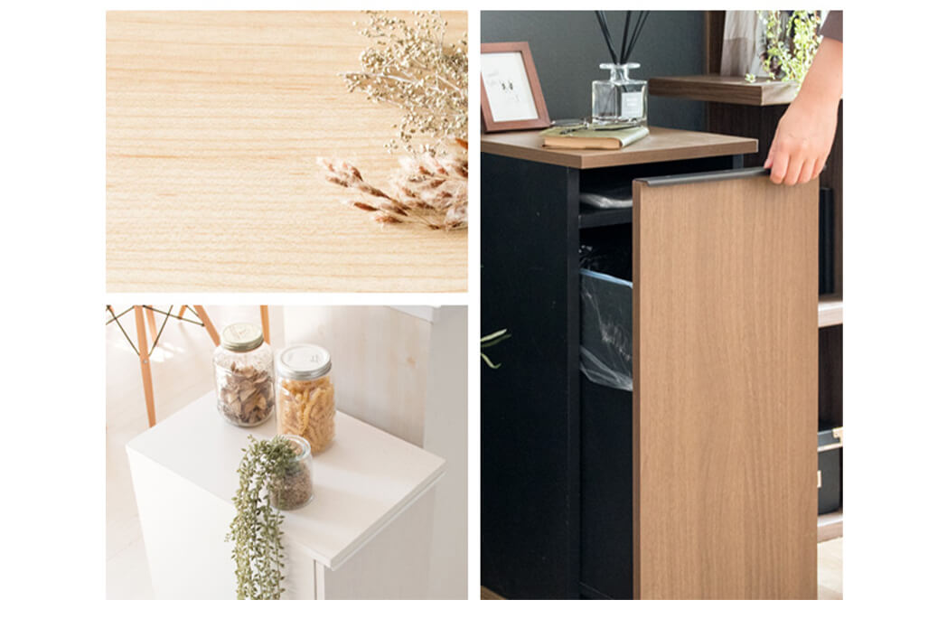 引出しダストボックス　ゴミ箱　４５リットル　４５Ｌ　ふた付き　塵箱　スリム　幅３０ｃｍ　ダストボックス