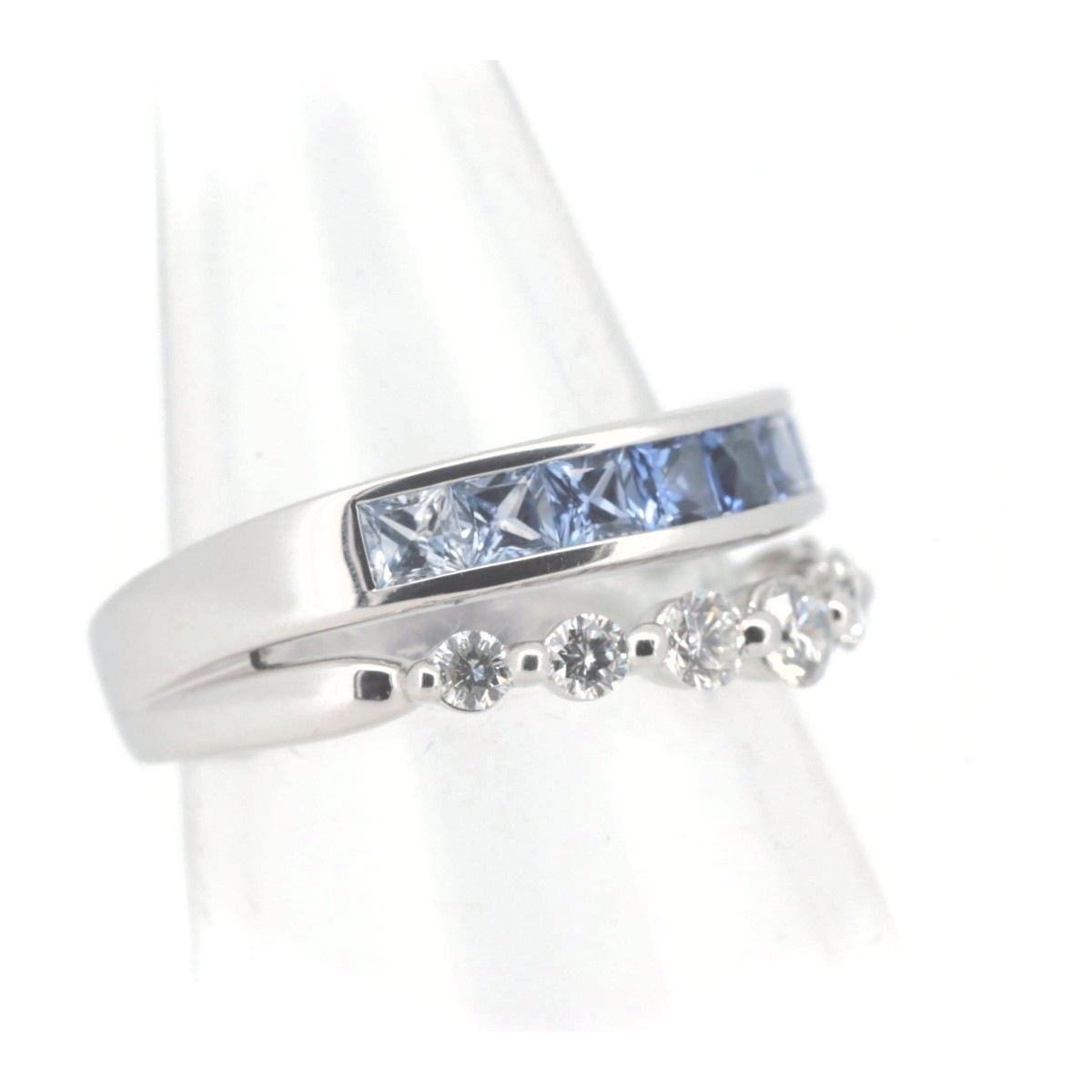 激安/新作 ダイヤモンド サファイア ジュネ リング D0 S0.95ct 11号 指輪 アクセサリー