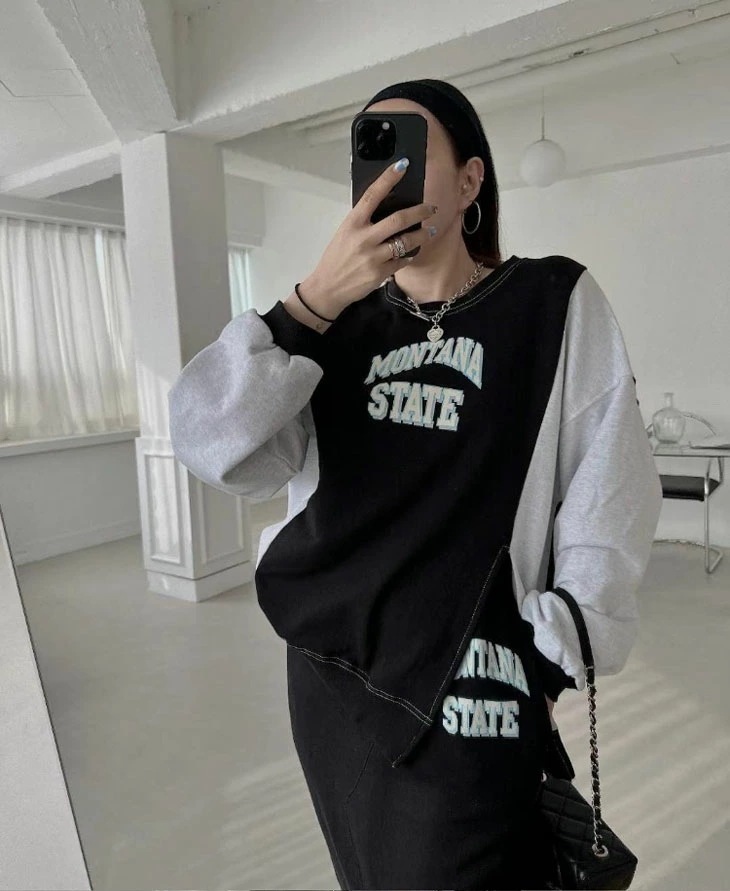 【急速出荷!】トップス スカート セットアップ レディース 上下セット 長袖トップス ロングスカート スリット オシャレ カジュアル バイカラー 韓国ファッション 【急速出荷!】トップス スカート セットアップ レディース 上下セット 長袖トップス ロングスカート スリット オシャレ カジュアル バイカラー 韓国ファッション