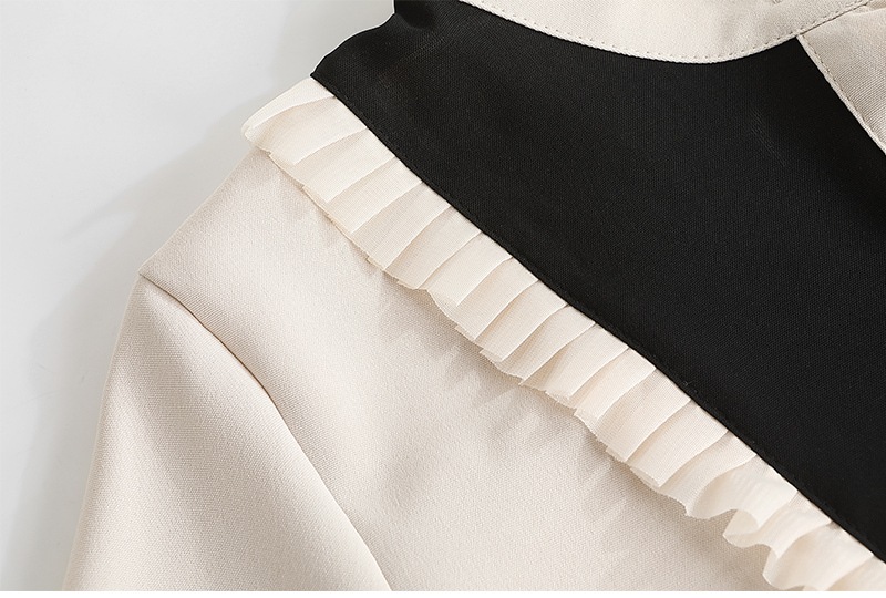 【セットアップ】ジーンズ＋バイカラーシャツ ツーピース a305