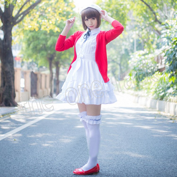 冴えない彼女の育てかた 風 加藤恵 ワンピース コスプレ 衣装 コスチューム 変装cosplay ハ