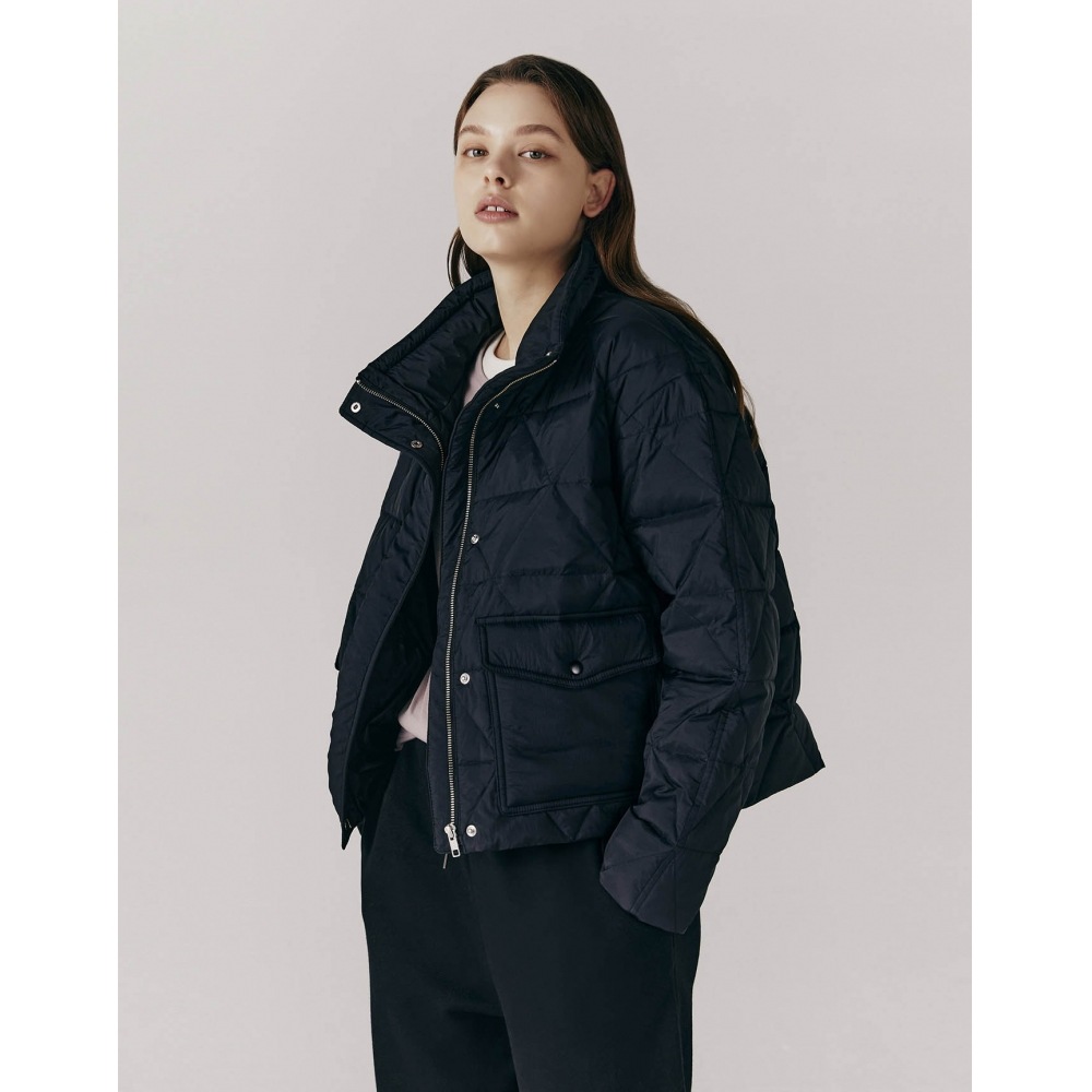 GIORDANO 373959 軽量トライアングルキルティングクロップジャケット_3color GIORDANO 373959 軽量トライアングルキルティングクロップジャケット_3color